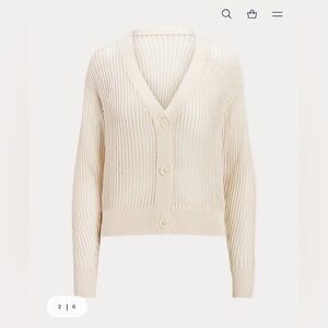 Polo Ralph Lauren Cream Knit Cardigan